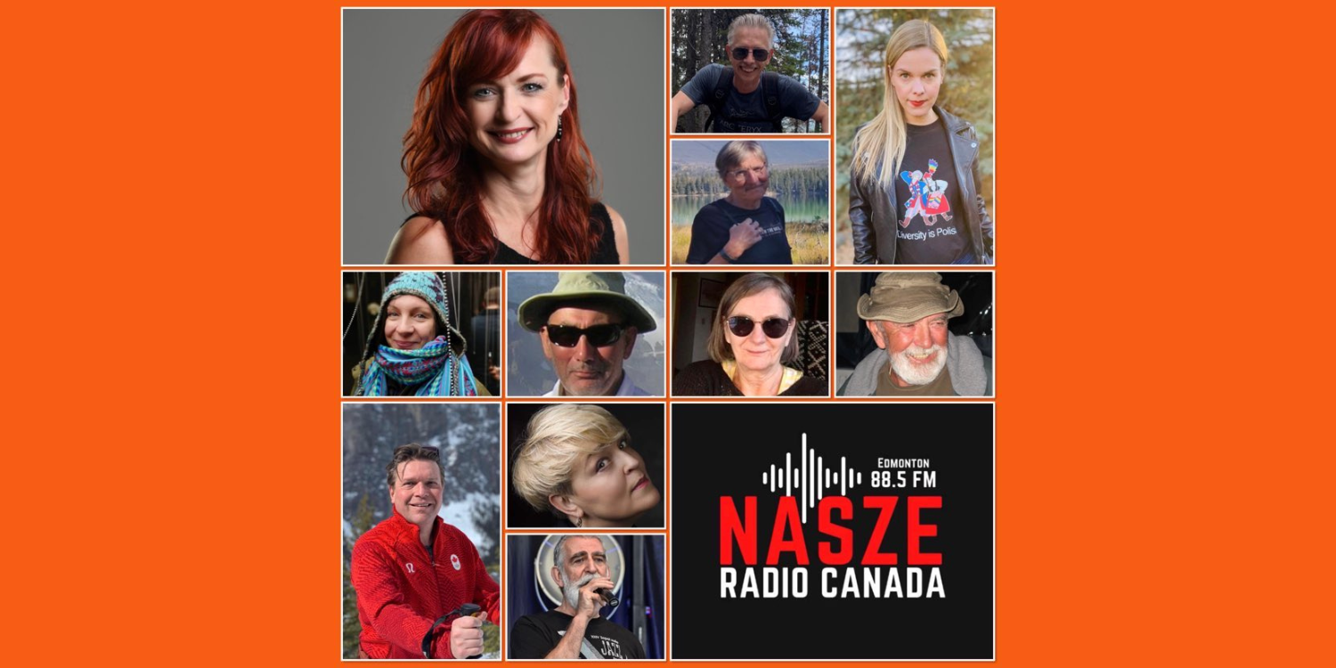 Nasze Radio Canada – kolaż zdjęć prowadzących i gości polskiej audycji radiowej z Edmonton (CJSR 88.5 FM)
